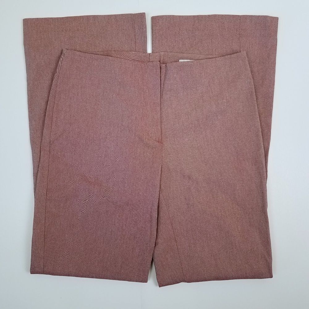 Women's Red White Striped Flared Pants, Sz 12, Vintage H&M Hennes Collection